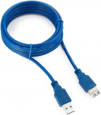 Кабель USB 3.0 Am - Af удлинительный 3.0m (CCP-USB3-AMAF-10, экранированный, blue) Cablexpert