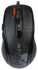 Мышь A4Tech F5-1 (USB, optical, 3000dpi, игровая, mystic black)