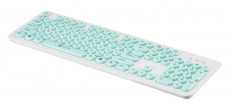 Клавиатура Oklick 400MR (USB, white-minty)