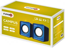 Колонки FUMIKO CAMPUS (1W, USB, black-blue)