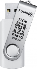 Флеш накопитель USB 2.0 32Gb FUMIKO TOKYO (FTO-24, 30MB/s, white)