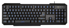 Клавиатура Oklick 740G (USB, игровая, с трёхцветной регулируемой подсветкой, black)