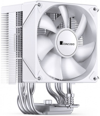 Вентилятор JONSBO CR-1400 EVO Color (1150/1151/1155/1200/1700/AM4/AM5, 92mm, Hydro, Al, 800-2200rpm, 22-34dBa, 4 тепловые трубки, DTH, 4pin, PWM, rainbow LED, 130W, white) RTL
