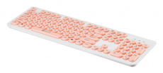 Клавиатура Oklick 400MR (USB, white-pink)