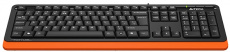 Клавиатура A4Tech Fstyler FKS10 (USB, мультимедийная, black-orange)
