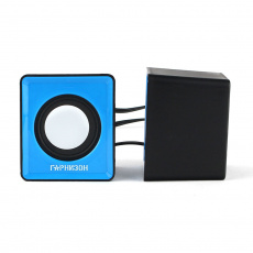 Колонки Гарнизон GSP-100 (2x1W, USB, black-blue)