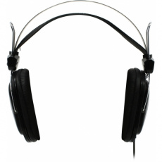 Наушники A4Tech HS-200 (накладные закрытые, c микрофоном, регулятор, 1.8m, black-silver)