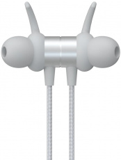 Гарнитура Elari BeatBand (затычки, беспроводная, Bluetooth 5.0, с микрофоном, до 10 часов работы от батареи, IPX4, white-silver)