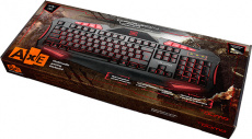 Клавиатура QUMO Axe K03 (USB, регулируемая подсветка, игровая, black)