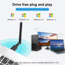 Bluetooth USB Adapter (Bluetooth 5.3, black)