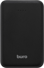 Внешний аккумулятор Buro T4-10000 (литий-полимерный, 10000mAh, 2*USB - 2A max , вход 2А, black)