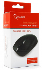Мышь беспроводная Gembird MUSW-217 (optical, 1000dpi, 2xAAA (нет в комплекте), black)