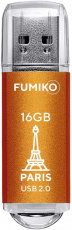Флеш накопитель USB 2.0 16Gb FUMIKO PARIS (FPS-13, 30MB/s, orange)
