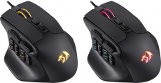 Мышь Redragon AATROX (USB, optical, 12400dpi, игровая, RGB подсветка, редактор макросов, эмуляция клавиш клавиатуры, soft-touch, 1.8m, black)