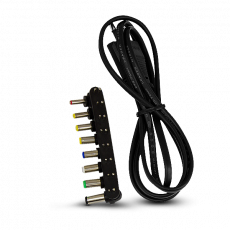 Зарядное устройство для ноутбука Crown CMLC-3293 (вход 110-220V, выход 12/15/16/18/19/20/24V, USB 2A, 100W, black)