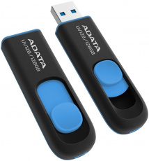 Флеш накопитель USB 3.2 128Gb ADATA UV128 (AUV128-128G-RBE, 100MB/s, black-blue)