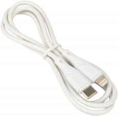 Кабель USB 2.0 Type-C - Lightning 1.0m (CCB-USB2-CMAPO1-1MW, 2.1A, 20W, быстрая зарядка, QC3.0, white) Cablexpert