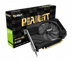 Видеокарта Palit GF GTX1650 SUPER STORMX 4Gb (128bit, GDDR6, DVI+HDMI+DP) RTL