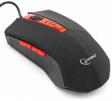 Мышь Gembird MUSOPTI8-809U (USB, optical, 2400dpi, black-red)