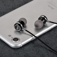 Наушники hoco M16 Ling Sound (затычки, для мобильных устройств, с микрофоном, 1.2m, black)