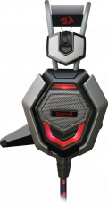 Наушники Redragon PLACET (полноразмерные закрытые, c микрофоном, игровые, 2.2m, black-grey)