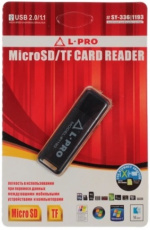 Карт-ридер L-PRO #SY-336/1193 (microSD, TF, black, USB2.0)
