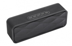 Колонка QUMO X6 (6W, портативная, аккумулятор 2000mAh, Bluetooth v.4.0, микрофон, громкая связь, AUX, USB, MicroSD до 32Gb, FM, MP3, black)