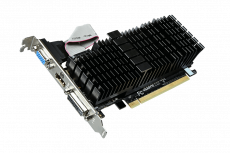 Видеокарта Gigabyte GF GT710 1Gb (GV-N710SL-1GL, 64bit, DDR3, DVI+HDMI+CRT) RTL