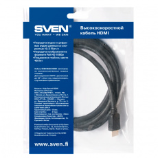 Кабель HDMIm-HDMIm 0.75м (00545, black) Sven