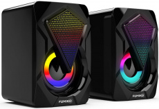 Колонки FUMIKO OPERA (6W, USB, подсветка, black)