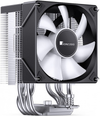 Вентилятор JONSBO CR-1400 EVO Color (1150/1151/1155/1200/1700/AM4/AM5, 92mm, Hydro, Al, 800-2200rpm, 22-34dBa, 4 тепловые трубки, DTH, 4pin, PWM, rainbow LED, 130W, black) RTL