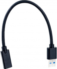 Кабель USB 3.1 Am - Type-C (f) 0.1m (A-USB3-AMCF-01, AM/Type-C, 3А, black) Cablexpert