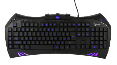 Клавиатура Gembird KB-G100L (USB, регулируемая подсветка, игровая, мультимедийная, black)