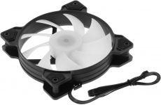 Вентилятор Powercase M2 6P (120x120x25mm, Hydro, 1200rpm, 30dBa, 6pin, PWM, ARGB, black-white) OEM