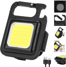 Светодиодный карманный фонарик COB (500mAh, 1500lm, Type-C, black)
