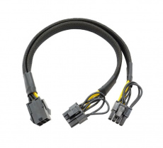 Переходник PCI-Express 6pin блока питания - 2 x PCI-Express 6+2pin видеокарты