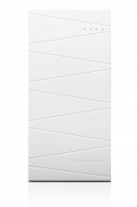 Внешний аккумулятор Lenovo PB300 (литий-полимерный, 5000mAh, 1*USB - 2A, вход 2А, кабель 0.45m - microUSB, white)