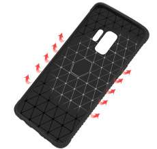 Чехол клип-кейс (для Samsung Galaxy A8 (2018), silicone, black)
