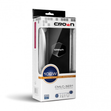 Зарядное устройство для ноутбука Crown CMLC-3231 (вход 220V, выход 12-24V (автоопределение), USB 2A, 100W, black)
