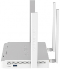 Роутер Keenetic Hero 4G+ (KN-2311) (574/1201Mbps, 2.4/5GHz, 4 ports, 1000Mbps, 2 внешние несъёмные антенны 5dBi, 2 внешние сменные антенны 4G, USB3.0, USB Printer/FTP Server/3G/4G/LTE, Micro SIM, grey-white)
