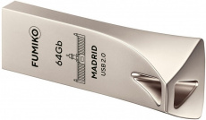 Флеш накопитель USB 2.0 64Gb FUMIKO MADRID (FMD-05, silver)