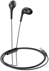 Наушники hoco M40 Prosody (затычки, для мобильных устройств, с микрофоном, 1.2m, black)