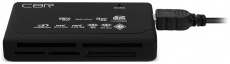 Карт-ридер CBR CR 455 (microSD, SDHC, M2, MS, CF, MMC, XD, black, USB2.0)