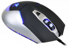 Мышь Oklick ELECTRO 875G (USB, optical, 2400dpi, игровая, black-silver)