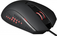 Мышь Redragon GAINER (USB, optical, 3200dpi, игровая, подсветка, soft-touch, 1.5m, black-red)