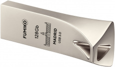Флеш накопитель USB 3.0 128Gb FUMIKO MADRID (FMD-06, silver)