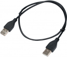 Кабель USB 2.0 Am - Am 0.6m (CC-USB2-AMAM-0.6M, Pro, медь, экранированный, black) Cablexpert