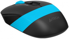 Мышь беспроводная A4Tech Fstyler FG10S (optical, 2000dpi, AA, бесшумный клик, black-blue)