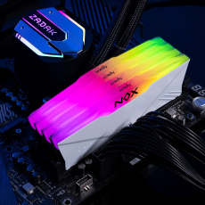 Память DDR4 16Gb PC25600, 3200MHz, Apacer NOX RGB (AH4U16G32C28YNWAA-1, RGB, 1.35V, white)