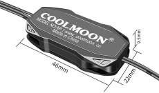 Контроллер ARGB (AR-1, SATA, 5V, 3pin, + разветвитель, black) COOLMOON
